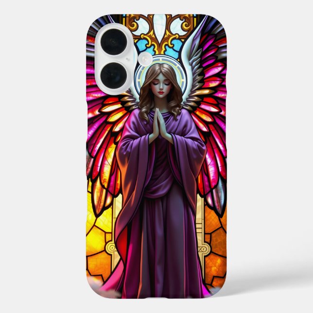 Religious Christian Stained Glass Angel Case-Mate iPhone Case (Back)