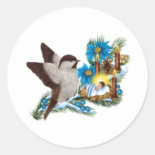 Religious Christmas Baby Jesus Sticker