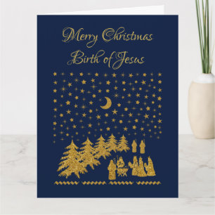 Religious Christmas, Birth of Jesus Card