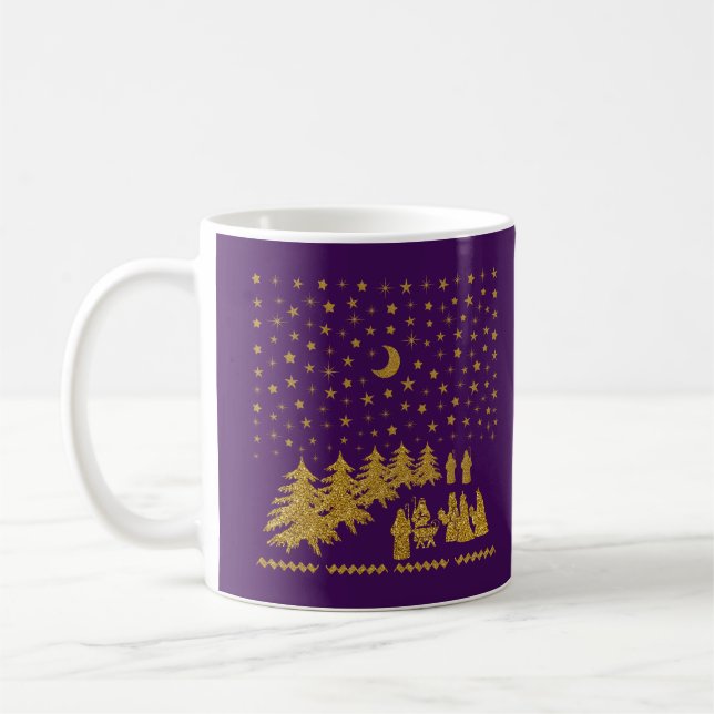 Religious Christmas, Birth of Jesus Coffee Mug (Left)