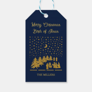 Religious Christmas, Birth of Jesus Gift Tags