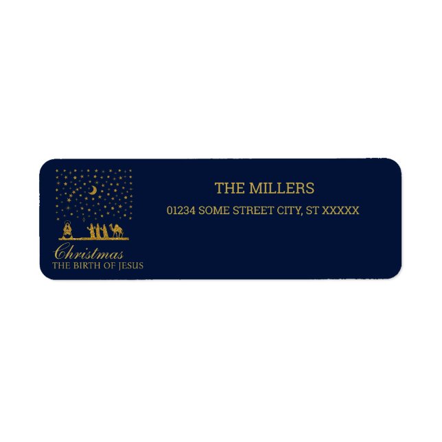 Religious Christmas, Birth of Jesus, Three King's (Front)