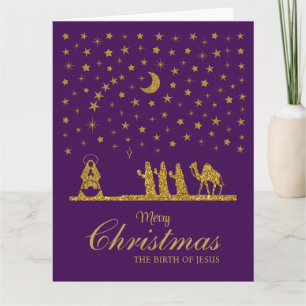 Religious Christmas, Birth of Jesus, Three King's Card