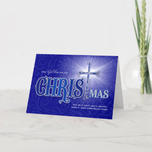 Religious Christmas Blessings Untraditional Times Holiday Card