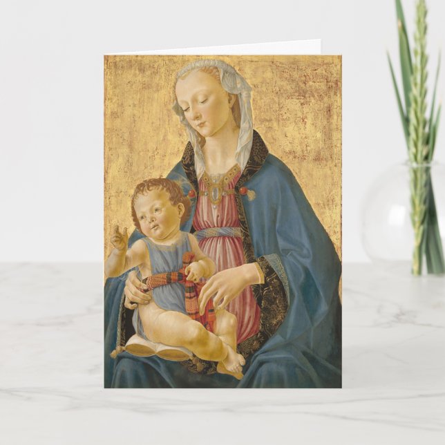 Religious Christmas Card Mother And Child (Front)