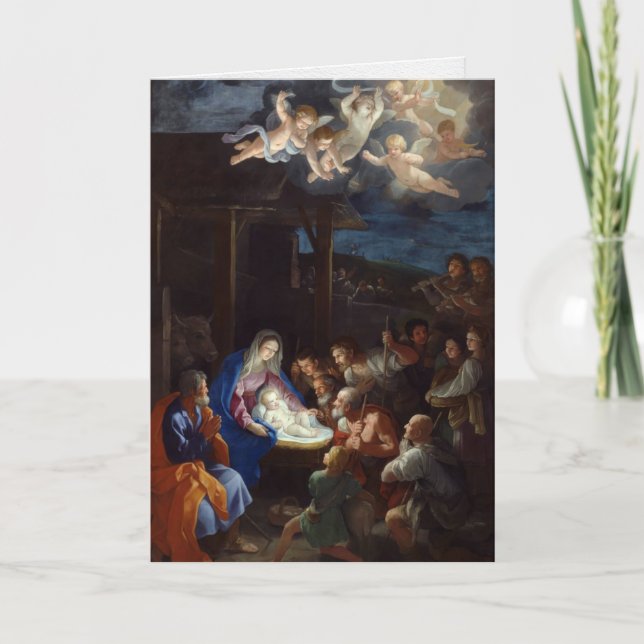 Religious Christmas Cards | Adoration Shepherds 3 (Front)