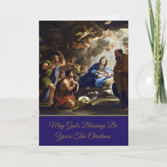 Religious Christmas Cards | God's Blessings (Front)