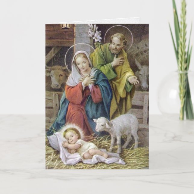 Religious Christmas Cards | The Holy Family (Front)