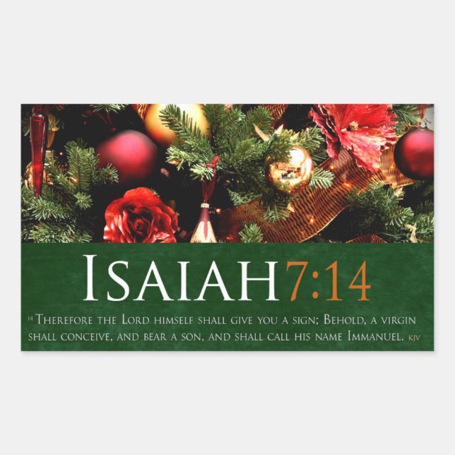 Religious Christmas customised gift Sticker (Front)