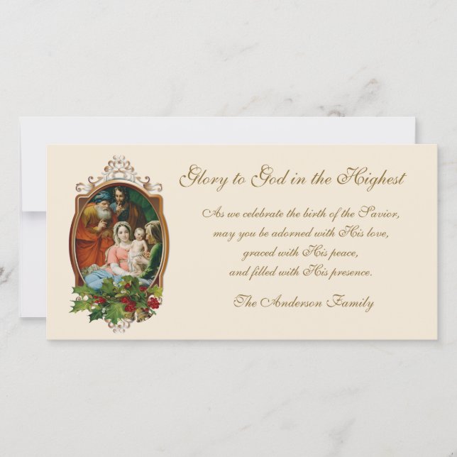 Religious Christmas Holy Family Jesus Mary Joseph  (Front)