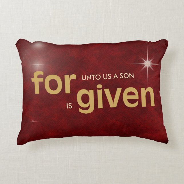 Religious Christmas Love  Decorative Cushion (Front)