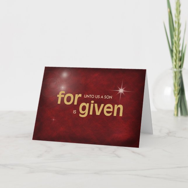 Religious Christmas Love Holiday Card (Front)