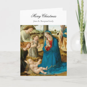 Religious Christmas Nativity Christian Blessing Card