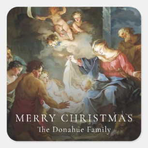 Religious Christmas Nativity Holy Family Gift Tag