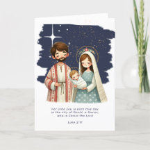 Religious Christmas Nativity Scene and Scripture