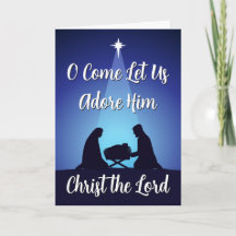 Religious Christmas Nativity Scene Christ the Lord