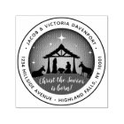 Religious Christmas Nativity Scene Return Address