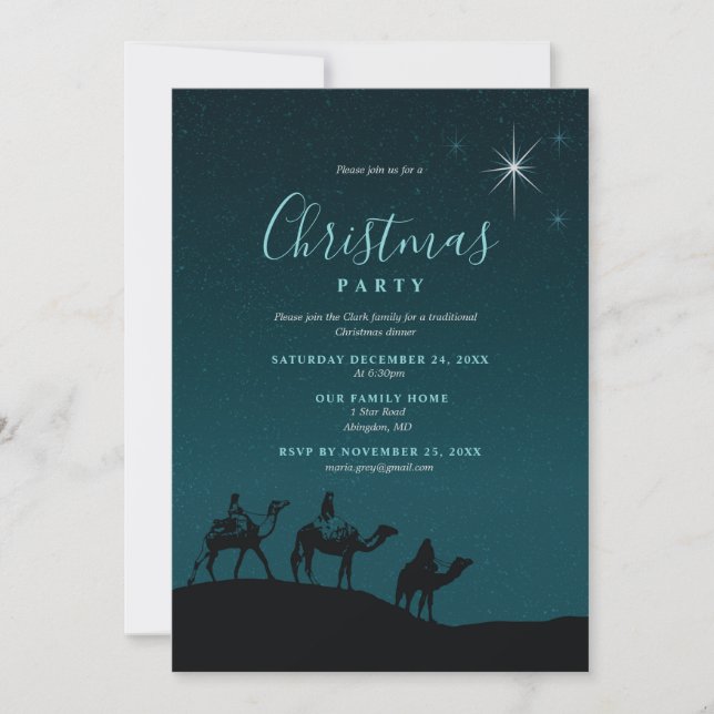 Religious Christmas Party Invitation (Front)