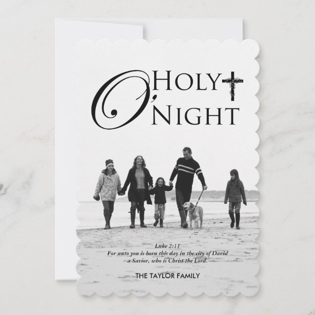 Religious Christmas Photo Cards (Front)