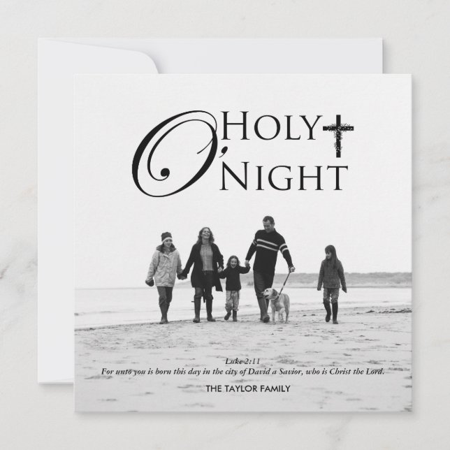 Religious Christmas Photo Cards (Front)