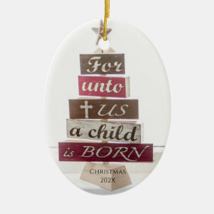 Religious Christmas Tree Ceramic Tree Decoration