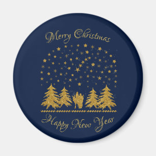 Religious Christmas Virgin Mary, St. Joseph, Jesus Magnet