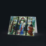 Religious Christmas Wesołych Świąt  Card<br><div class="desc">Polish Christmas card featuring stained glass baby Jesus 

The card reads inside Happy and peaceful Christmas.

You can change or add any writing.</div>