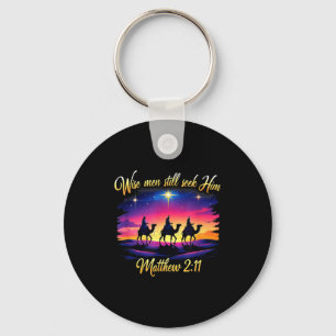 Religious Christmas Wise Men Still Seek Him 3 King Key Ring