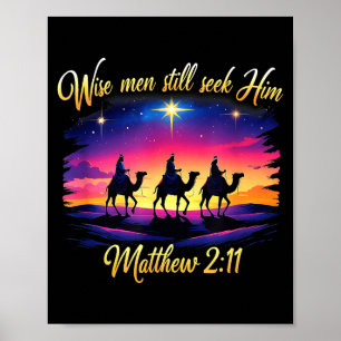Religious Christmas Wise Men Still Seek Him 3 King Poster