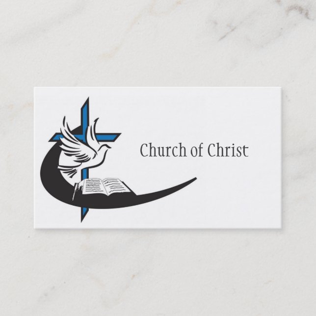 Religious Church Christianity Religion Pastor Business Card (Front)