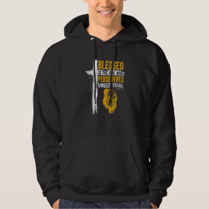Religious Cross Country Runner James 112 Bible Ver Hoodie