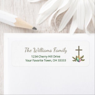 Religious Cross Decorated Eggs Easter Brunch 