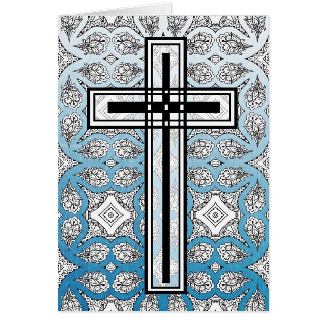 Religious Cross Easter Quote Card (Front)