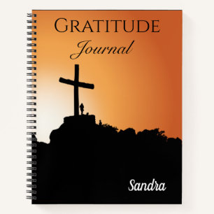 Religious Cross Gratitude Journal Notebook