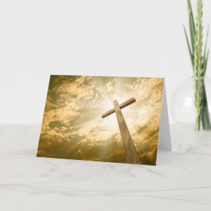 Religious Cross Greeting Card