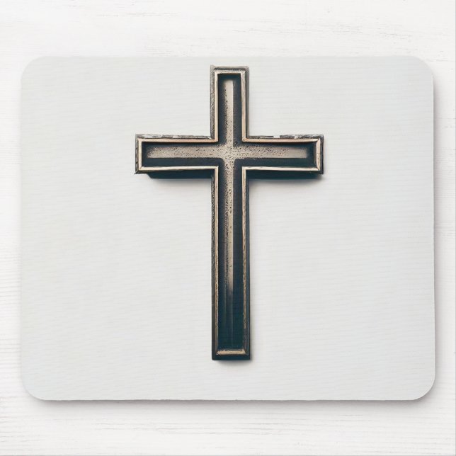 Religious Cross Mouse Mat (Front)