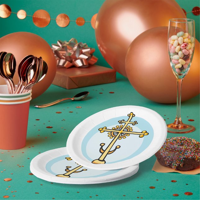 Religious Cross Paper Plate (Creator Uploaded)