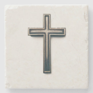 Religious Cross Stone Coaster