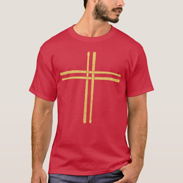Religious Drummer vintage T-Shirt (Front)