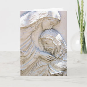 Religious Easter Card Christ and Mary