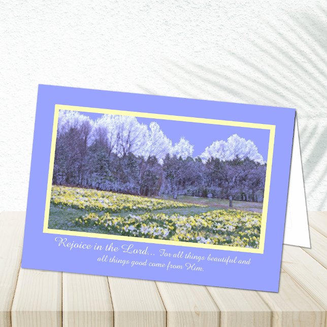 Religious Easter Card -- Rejoice in the Lord (Creator Uploaded)