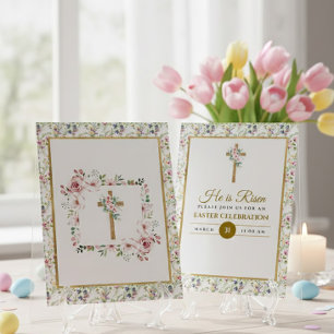 Religious Easter Christian Holiday He Is Risen  Card