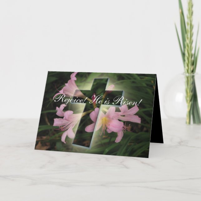 Religious Easter Holiday Card (Front)