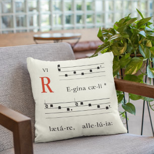 Religious Easter Medieval Music Renaissance Chant Cushion