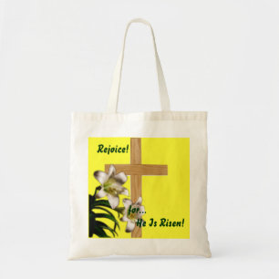 Religious Easter - Rejoice for He is Risen - Bag