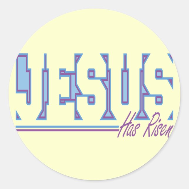 Religious Easter T shirts and Gifts Classic Round Sticker (Front)
