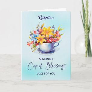 Religious Encourage Custom Name Caregiver Parents Card