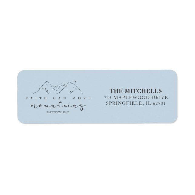 Religious Faith Moves Mountains Modern Boho Custom (Front)