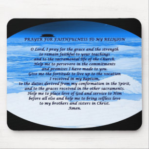 Religious faith prayer mouse mat