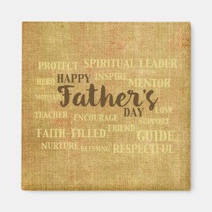Religious Father’s Day, Qualities of Father Magnet